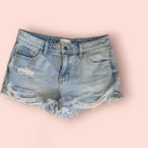 Cello Distressed Jean Shorts